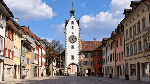 Altstadt Diessenhofen mit dem Siegelturm